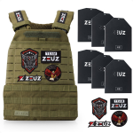 Zeuz® Crossfit & Fitness Gewichtsvest 16,5 Kg - Tactical Vest & Trainingsvest - Verstelbaar In Gewichten - - Groen
