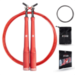 Zeuz® Professioneel Crossfit & Fitness Springtouw - Verstelbaar - Speed Rope - Volwassenen - Sr-2 - - Rood