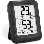 Strex Digitale Thermo Hygrometer - Digitale Thermo Meter Binnen - Hygro Meter Binnen - Zwart