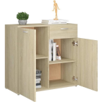 Vidaxl Dressoir 80x36x75 Cm Spaanplaat Sonoma Eikenkleurig - Marrón