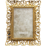 Clayre & Eef Fotolijst 17*2*22 Cm / 10*15 Cmkleurig Kunststof Glas Rechthoek Fotokader Wissellijst Foto Frame - Goud