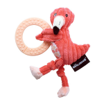 Les Deglingos Bijtrinng Flamingo 11 Cm - Roze