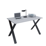 Lona Bureau 140x50 Cm X-frame Grijs/. - Zwart