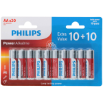Philips Power Alkaline Batterijen - 20x Aa - 109% Meer Kracht