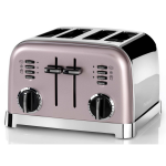 Cuisinart Broodrooster Style - Cpt180pie - 4 Sleuven - Ontdooifunctie - 6 Standen - Vintage Pink - Roze