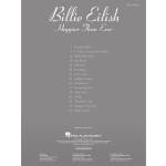 Hal Leonard Billie Eilish Happier Than Ever songboek voor piano