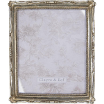 Clayre & Eef Fotolijst 24*3*29 Cm / 20*25 Cm Zilverkleurig Polyresin / Glas Rechthoekig 2f0670 - Silver