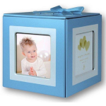 Zep - Metalen Baby Fotodoosje Gift Box Light Blue Voor Foto Formaat 4x6x6 - At63 - Blauw