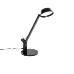 QAZQA Tafellamp met touch incl. LED met USB-aansluiting - Edward - Zwart