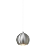 Lamponline Hanglamp Denver 1 Lichts Ø 10 Cm Mat Chroom - Silver