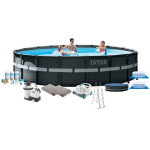 Intex Zwembad Ultra Xtr Frame - Met Accessoires - 549x132 Cm - Grijs