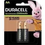 Duracell Rechargeable Stay Charged Aa/hr6 2500mah Blister 2