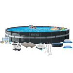 Intex Zwembad Ultra Xtr Frame - Met Accessoires - 732x132 Cm - Grijs