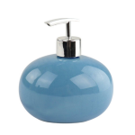 Orange85 Zeeppompje - Zeepdispenser 460ml - Aardewerk - Badkamer - Blauw