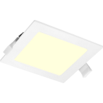 BES LED Led Downlight Slim Pro - Aigi Suno - Inbouw Vierkant 9w - Warm 3000k - Mat - Kunststof - Wit