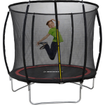 Dunlop Trampoline 6ft - 183 X 50 Cm - Trampoline Met Veiligheidsnet 200 Cm - Kinder Trampoline - Max. 80 Kg - Zwart/ - Rood