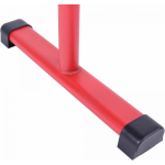 Gorilla Sports Dip Bars Deluxe - Push Up Stand Bar - Rood