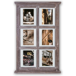 Zep - Multi Houten Transparante Fotolijst Hampton Voor 6 Foto's 10x15 (43x68 Cm) - Tz66b - Bruin