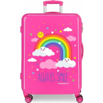 Moven Aways Smile Abs Koffer Trolley 55 Cm 4 W - Rosa