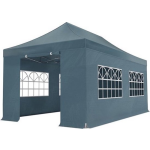 Lizzely Garden & Living Easy Up 3x6m 40mm (Aluminium Buizen) Semi Prof Partytent - Grijs