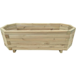 Vidaxl Plantenbak Verhoogd 80x32x31 Cm Geïmpregneerd Grenenhout - Marrón