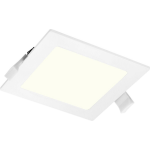 BES LED Led Downlight Slim Pro - Aigi Suno - Inbouw Vierkant 6w - Natuurlijk 4000k - Mat - Kunststof - Wit