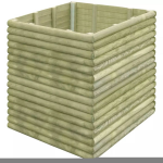 Vidaxl Plantenbak Verhoogd 106x106x96 Cm Geïmpregneerd Grenenhout - Verde