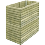 Vidaxl Plantenbak Verhoogd 106x56x96 Cm Geïmpregneerd Grenenhout - Verde