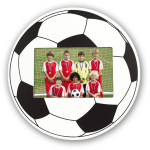 Zep - Houten Fotolijst Voetbal Zwart/ Horizontaal Voor Foto Formaat 10x15 - Pw3046 - Wit