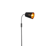 QAZQA Moderne vloerlamp - Carmen - Zwart