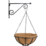 Esschert Design Hanging Basket 30 Cm Met Muurhaak - Metaal - Complete Hangmand Set - Plantenbakken