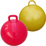 2x Stuks Skippyballen Voor Kinderen Geel/ 60 Cm - Skippyballen - Rood