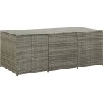 Vidaxl Tuinbox 180x90x75 Cm Poly Rattan - Grijs