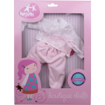 Berjuan Poppenkleding Meisjes Textiel Licht/wit 2-delig - Roze