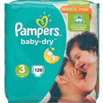 Pampers - Baby Dry - Maat 3 - Mega Pack - 104 Luiers
