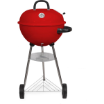 BBQ Houtskoolbarbecue Op Wielen - 47x76 Cm - Rvs - - Rojo