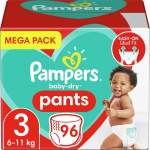 Pampers - Baby Dry Pants - Maat 3 - Mega Pack - 96 Luierbroekjes