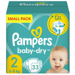 Pampers - Baby Dry - Maat 2 - Small Pack - 33 Luiers