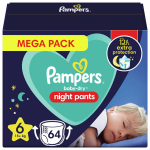 Pampers - Night Pants - Maat 6 - Mega Pack - 64 Luierbroekjes