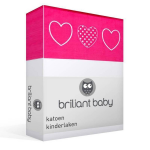 Briljant Baby Belle Katoen Kinderlaken - 100% Katoen - Wiegje (75x100 Cm) - - Roze