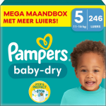 Pampers - Baby Dry - Maat 5 - Mega Maandbox - 246 Luiers