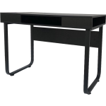 Bureau Computer Tafel Stoer - Sidetable - Industrieel Modern - Metaal Hout - 110 Cm Breed - Zwart