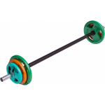 Gorilla Sports Aerobic Halterset 19,3 Kg - Crossfit - Gripper Gietijzer (Rubber