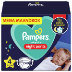 Pampers - Night Pants - Maat 4 - Mega Maandbox - 240 Luierbroekjes