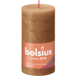 Bolsius Rustiek Stompkaars 130/68 Spice Brown - Bruin