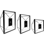 Quvio Fotolijstje Hexagon Set Van 3 - - Zwart