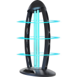 BES LED Uv-c Tafellamp - Aigi Desty - Desinfectie Lamp - Uv Sterilizer - Afstandsbediening - Timer - 360º - - Zwart