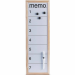 Magnetisch Whiteboard/memobord Incl. Accessoires 20 X 60 Cm - Whiteboards