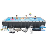 Intex Zwembad Ultra Xtr Frame - Zwembad Deal - 732x366x132 Cm - Grijs