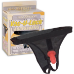 Vac-U-Lock Ultra Strap-On met plug -/Rood - Zwart